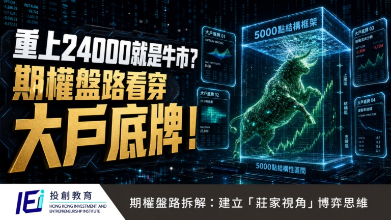 恒指重上 24,000 就是牛市？期權盤路未有確實證據！7月過了整整一星期 大戶仍未有部署！