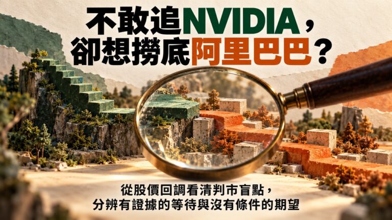 股價跌了,機會就來了?比較NVIDIA與阿里巴巴的回落背景,用四個問題分辨強勢調整與弱勢反彈的觀察重點