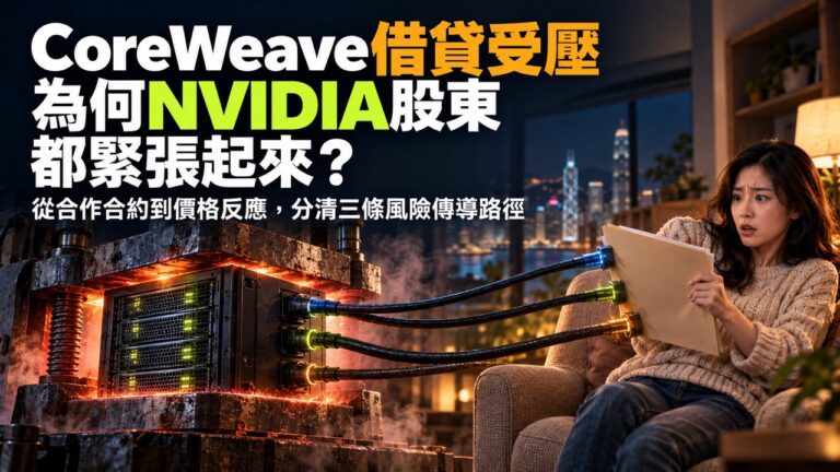 CoreWeave債息急升,為何持有NVDA的投資者也要緊張?從三種合作關係,看懂壞消息如何傳到你的持倉