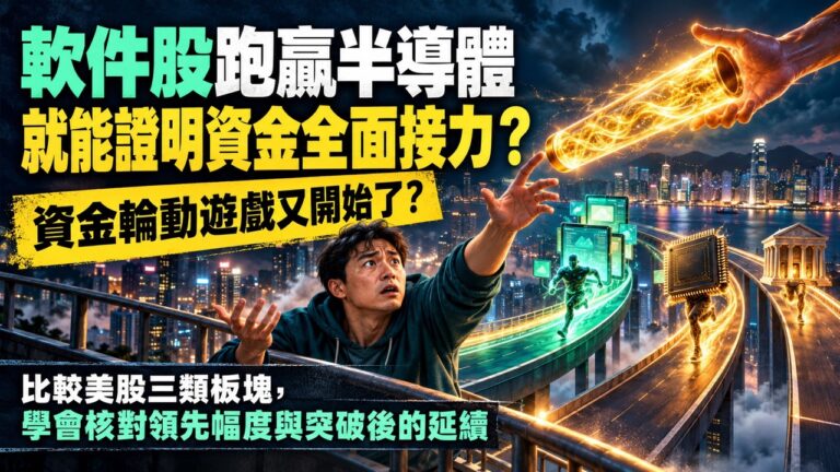 以為美股只靠AI硬件股撐場?軟件股同期升幅更高,金融股都有反彈,拆解納指創高背後的三組價格訊號