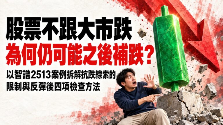 智譜2513反彈,看到陽燭就當升勢回來?先看大市背景,再用成交、回吐與原支持區反應驗證短線走勢